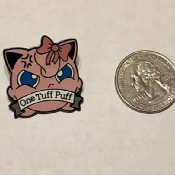 Pokemon Jigglypuff One Tuff Puff Cute Enamel Pin - Picture 3 of 4